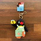 Pingu Florist Plush Type Bag Charm KeyRing Key chain Accessory Cute Penguin