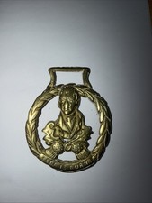 Vintage Horse Brass Rabbie Burns Thistle Scottish Robbie 