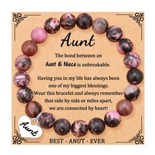 Aunt Bracelet Gifts for Women Birthday Gift Jewelry Best Aunt Ever Bracelet with