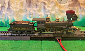 HO Scale Pocher W&ARR Steam Locomotive & Tender Set 4-4-0 Modified / Runs!