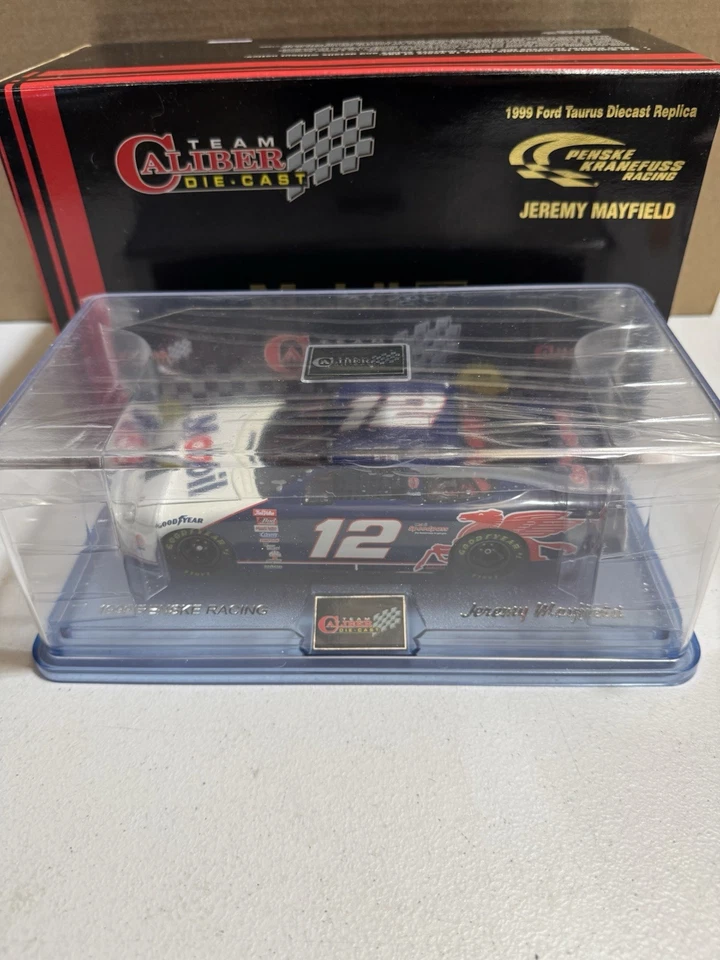 Jeremy Mayfield #12 Mobil 1 Team Caliber 1999 1/24 Nascar Diecast With Case - Image 2 of 4