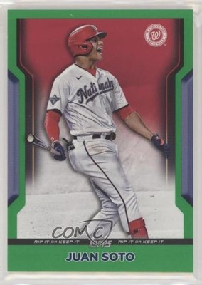 2021 Topps Rip Green 13/15 Juan Soto #70 0c6