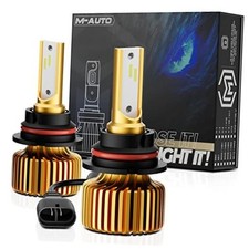 9007 LED Headlight Bulbs, HB5 LED Light 6000LM Per Set 6500K Cool White, Plug