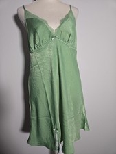 FLORA NIKROOZ Women's Lg Lace Trim Nightgown NWT Creape Feel Chemise