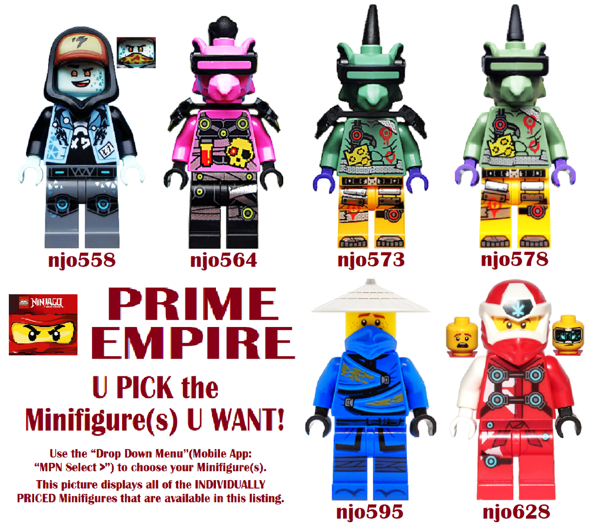 Genuine LEGO U PICK Ninjago PRIME EMPIRE Minifigures **NEW** | eBay