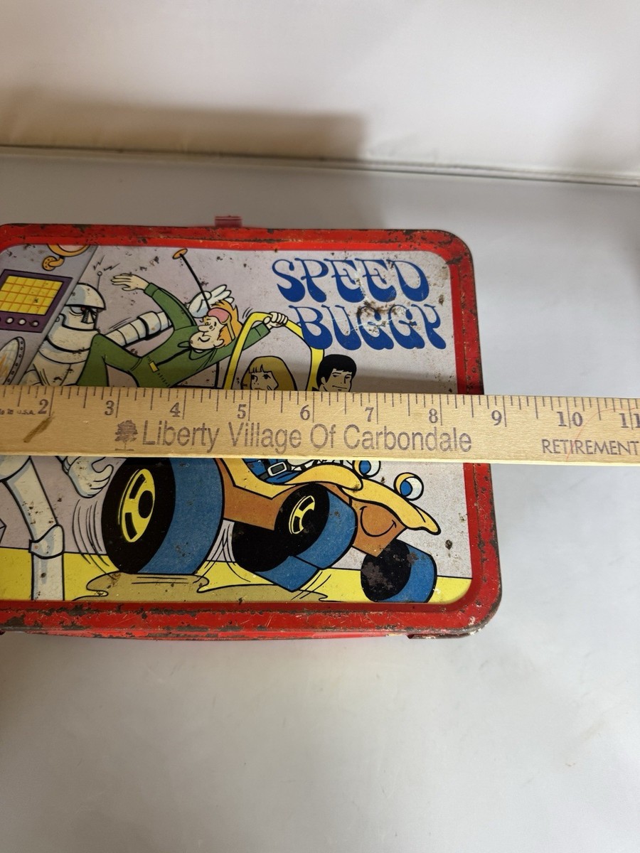 Speed Buggy Metal Lunchbox 1970s Cartoon Vintage Collectible Metal