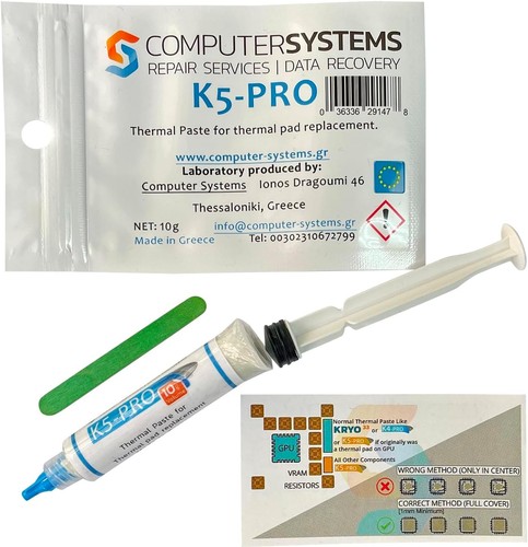 K5 PRO 10g Spritze Viskose Wärmeleitpaste für Pad Ersatz Flüssigkeit...  - Bild 1 von 6