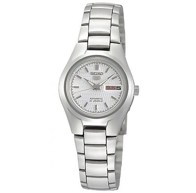 Seiko 5 SYMC07K1 Ladies Day Date Automatic Watch White Dial