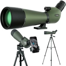 25-75x80 Spotting Scope with Upgraded Tripod Carrying Bag and Phone Adapter S...