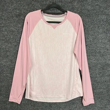 SIMMS SolarFlex UPF 50 Women's Long Sleeve Fishing Shirt Light Pink Medium M