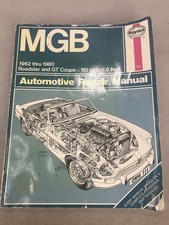 Haynes Automotive Repair Manual For The Mgb Roadster And Gt Coupe