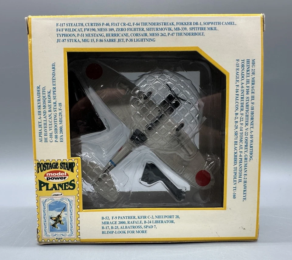 NIB Model Power Postage Stamp AirPlanes 5439 Aichi D3A1 Val Diecast W Stand - Image 3 of 4