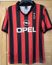 AC Milan Retro Home Shirt 1995/96, Size Medium Made By Score Draw Good Cond