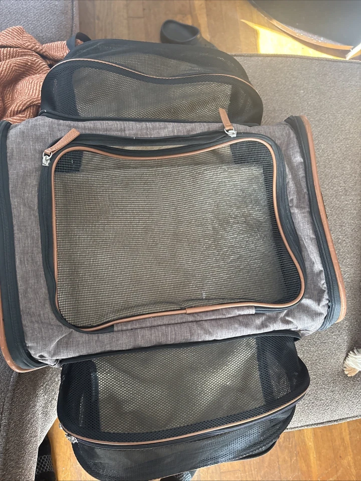 Bolsa de transporte para mascotas perros para viajes Foto 4 de 4