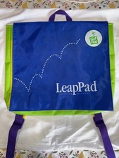 LeapFrog LeapPad Learning System Carry Case Backpack Storage Bag   Blue/Green