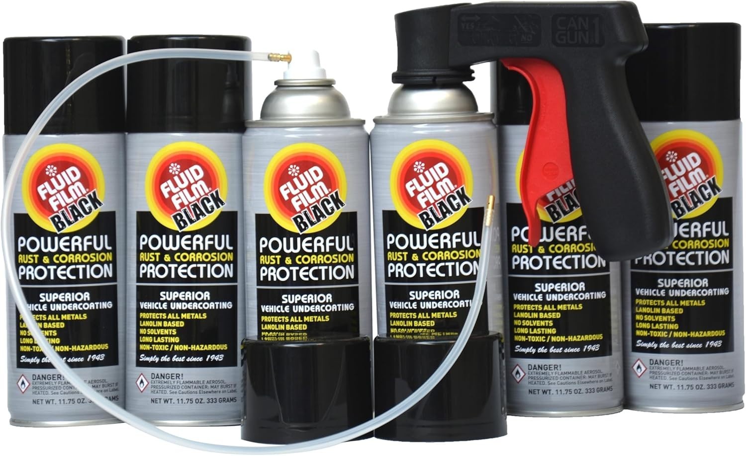 Fluid Film 11.75 oz Rust and Corrosion Inhibitor Black 6 Pack