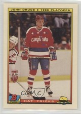 1990-91 Bowman Hat Tricks John Druce #16 0b3