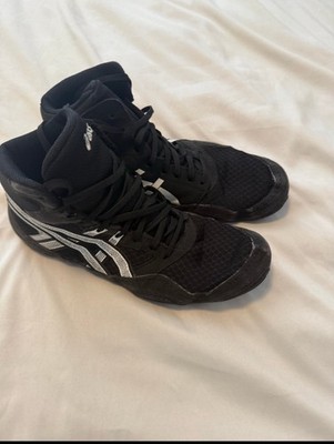 ASICS Men's Snapdown 4 Wrestling Shoes Black/White, Size 9