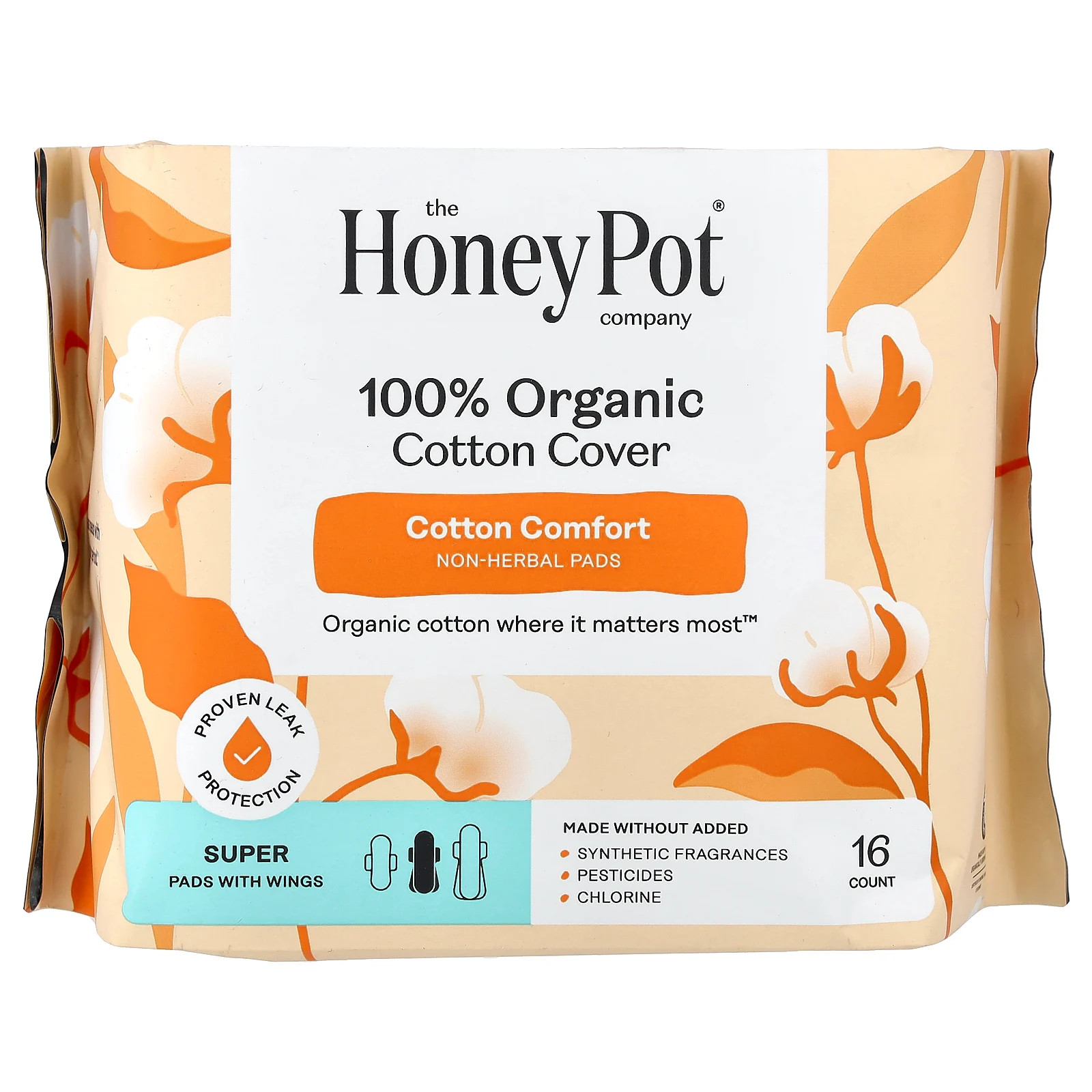 Органические подушечки без трав с крылышками Супер 16 штук 2990₽