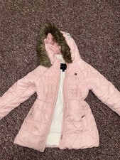 Girl  s Tommy Hilfiger Puffer Jacket Medium Pink Full Zip