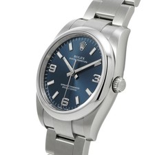 ROLEX Oyster Perpetual 114200 Men Blue Stainless Steel Automatic #W1276 3