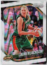 2025 Panini WNBA Prizm Lauren Jackson #91 White Seismic Seattle Storm