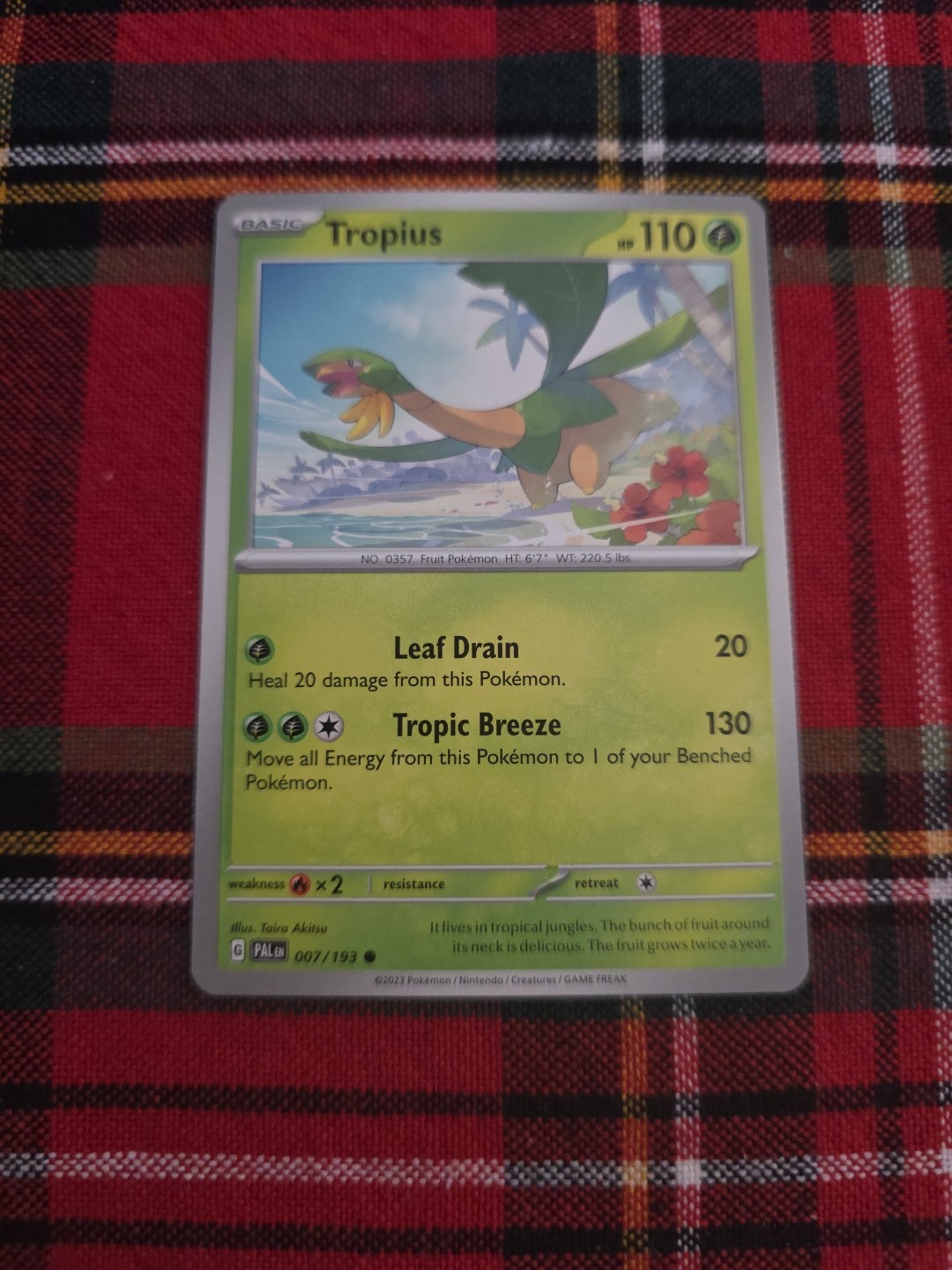 Tropius Paldea Evolved Pokemon #7 Common