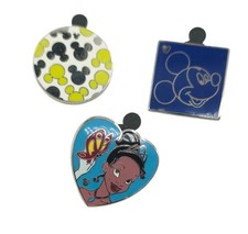 Disney Parks Trading Pins Set Of 3 Featuring Mickey Mouse & Princess Tiana