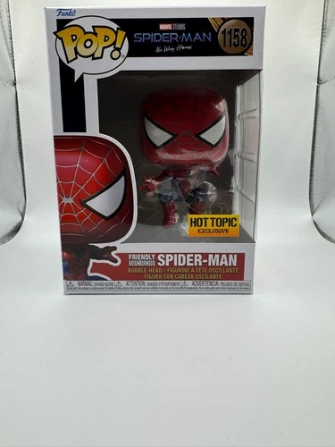 FUNKO POP SPIDER-MAN NO WAY HOME METALLIC #1158 NEW HOT TOPIC EXCLUSIVE SLINGING