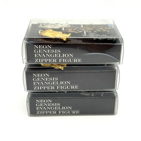 Vintage Sega Neon Genesis Evangelion Zipper Figure Charms New in Box Set (3) JPN