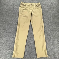 Lululemon Pants Mens 32 Khaki Beige ABC Classic Straight Leg Stretch Chino Tech