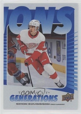 2023 Upper Deck Trilogy Generations Blue 251/349 Simon Edvinsson Rookie RC 13dl