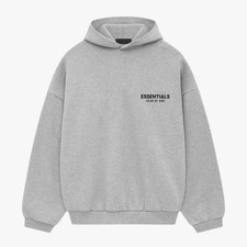 Fear Of God Essentials Fleece Hoodie (FW24) Light Heather Gray