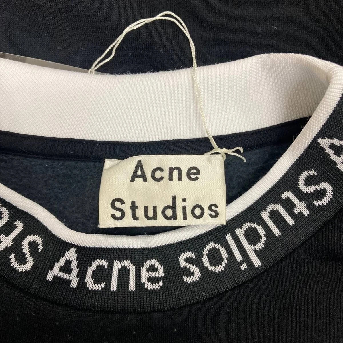 Acne Studios logo Fulton neck Sweatshirt Black Size Medium image 2
