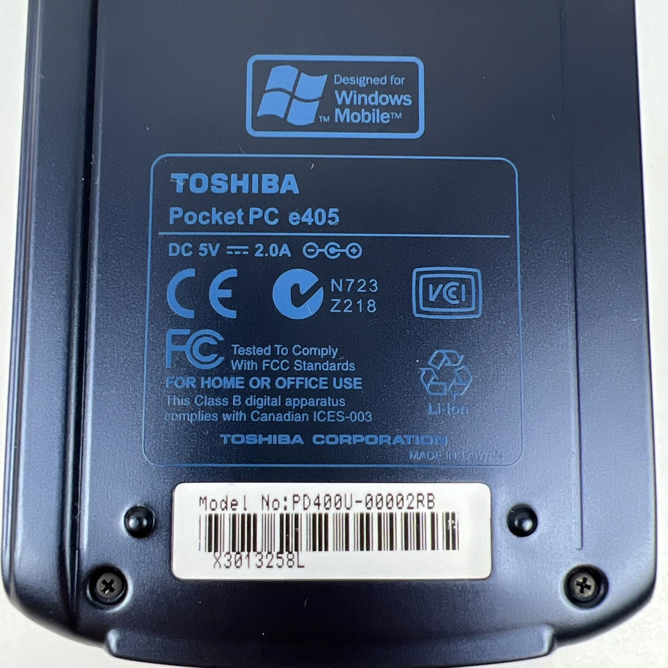 Toshiba Pocket PC e405 WM 2003 PD400U With Stylus Works Free Shipping No Charger - Image 4 of 4