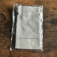 NEW David Yurman Small Tan Suede Pouch - 3.75" x 2.5"