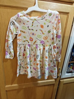 NT6- New Cat & Jack Halloween Trick Or Treat Candy Dress Size 3T NWT