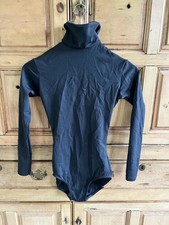 Capezio Long Sleeve Zip Up Leotard Black Size Small Women s