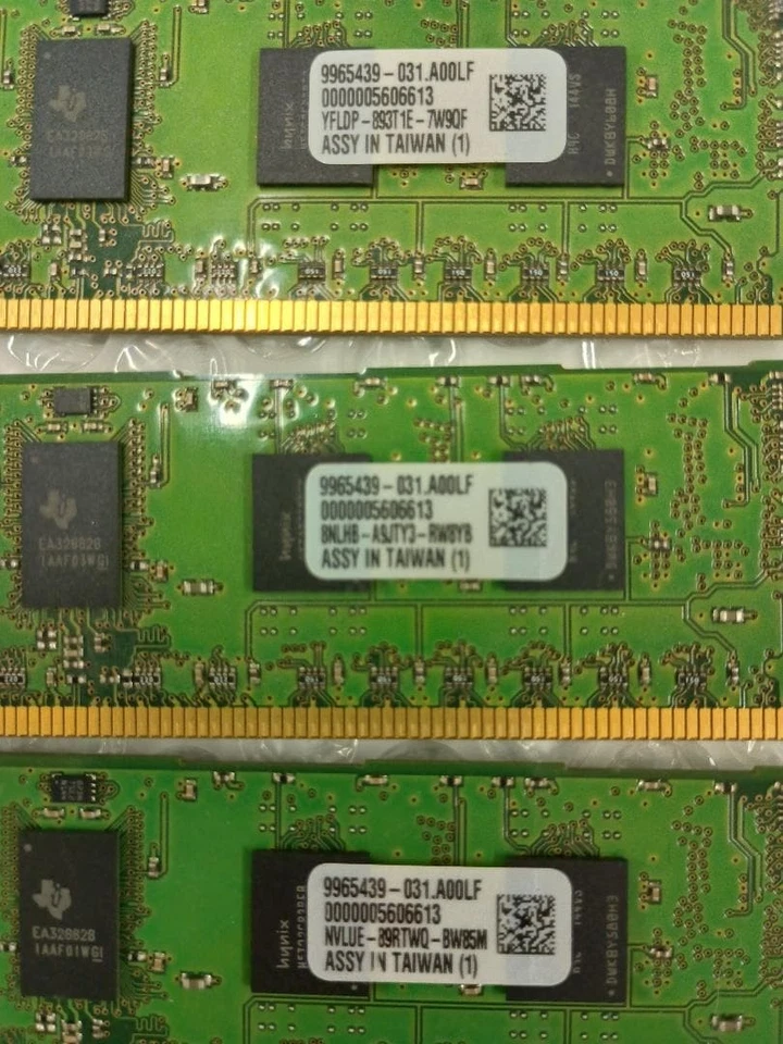 Kingston 6GB (2GBx3) DDR3-1333 RDIMM ECC Server Memory KVR1333D3S8R9S/2GHB - Image 4 of 4