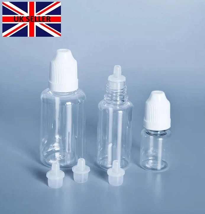 5 Contagocce Vuoti In Plastica LDPE Da 5 Ml, Con Tappo A Prova Di Bambino - 3