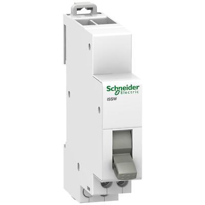 Schneider Schalter A9E18070 ACTI9 iSSW 1W 20 A, 2 Positionen, 230 V, Weiß Neu