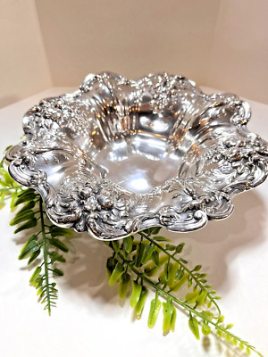 Reed And Barton Francis I Sterling Silver Footed Bowl Repoussé 341 ...