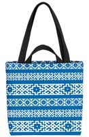 Nordische Rauten Muster Tasche Weiss Blau Nordisch Skandinavisch Muster Rauten