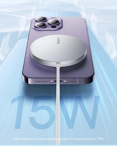 Baseus 15W Magnetic Wireless Charger For iPhone 15 Qi Wireless Charger Cable - Picture 11 of 18