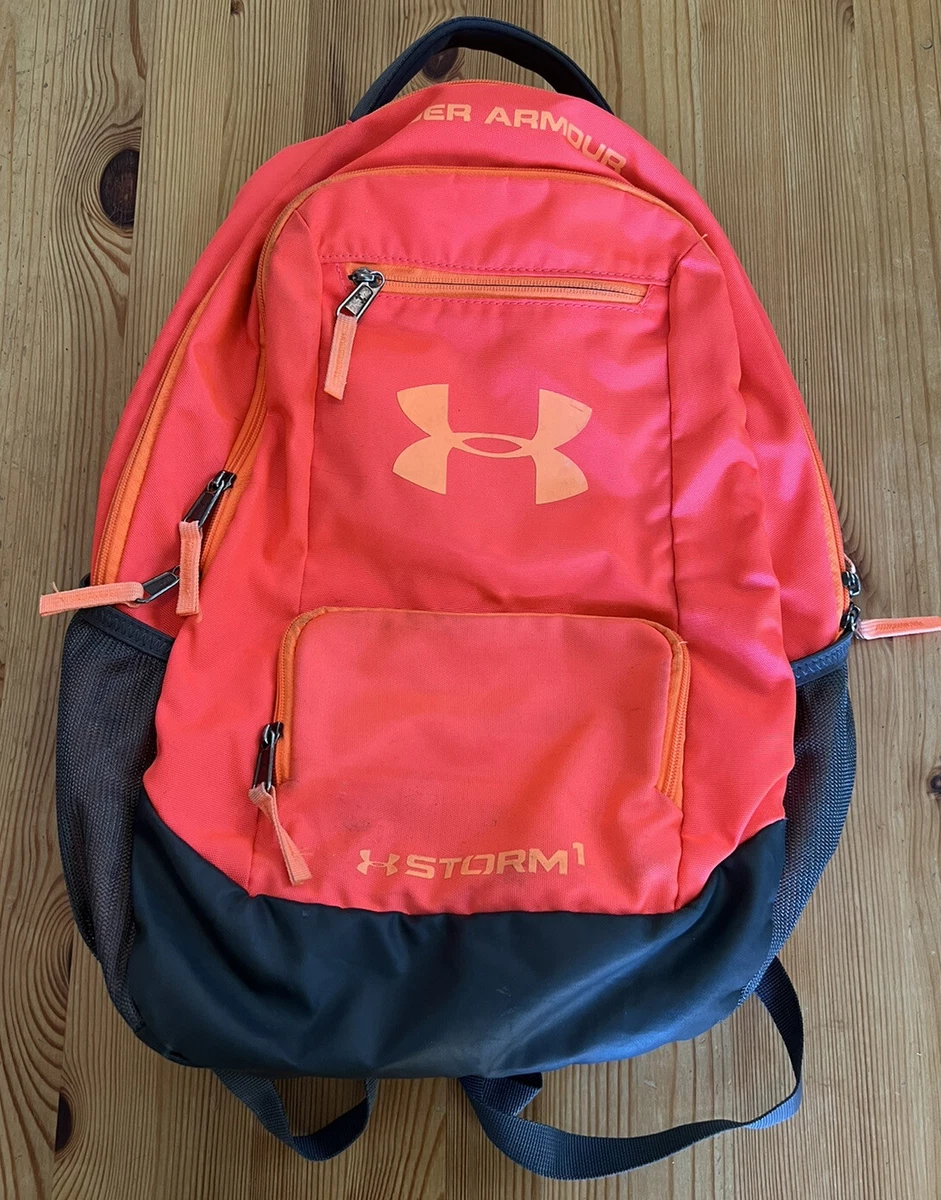 Under Armour Storm 1 Heatgear Backpack Neon Pink and Orange