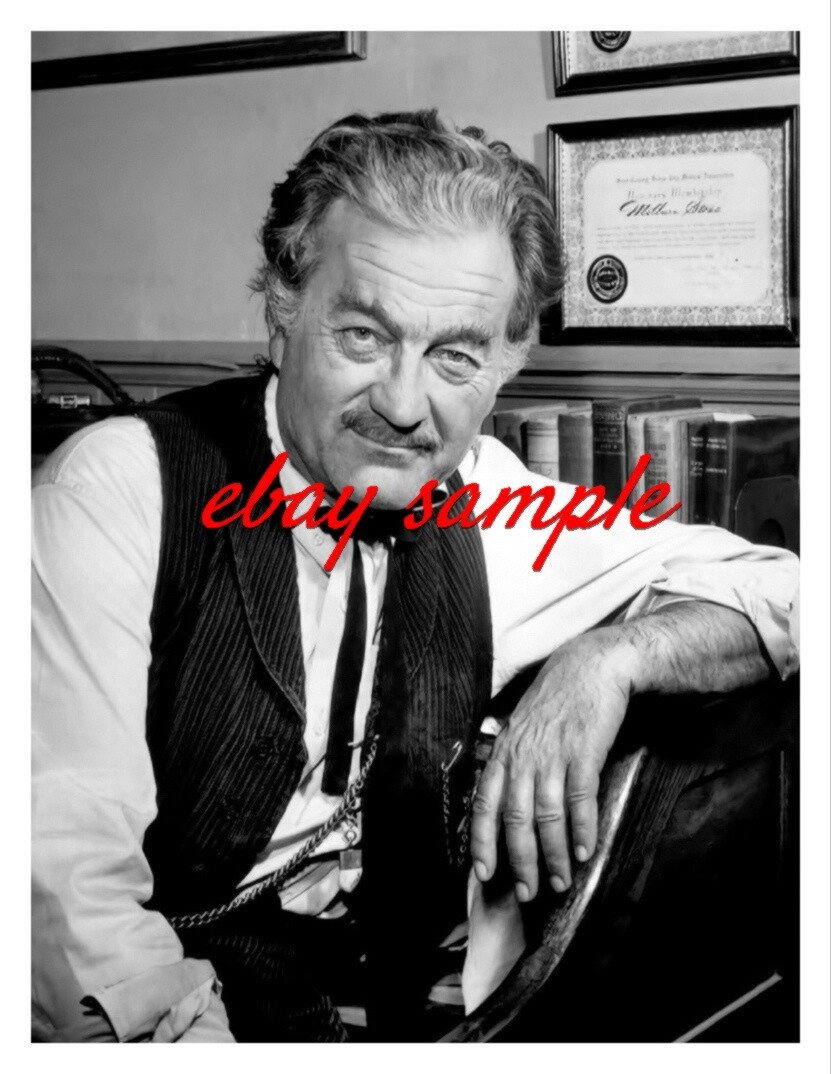MILBURN STONE PUBLICITY PHOTO As Doc Adams on the TV show GUNSMOKE eBay