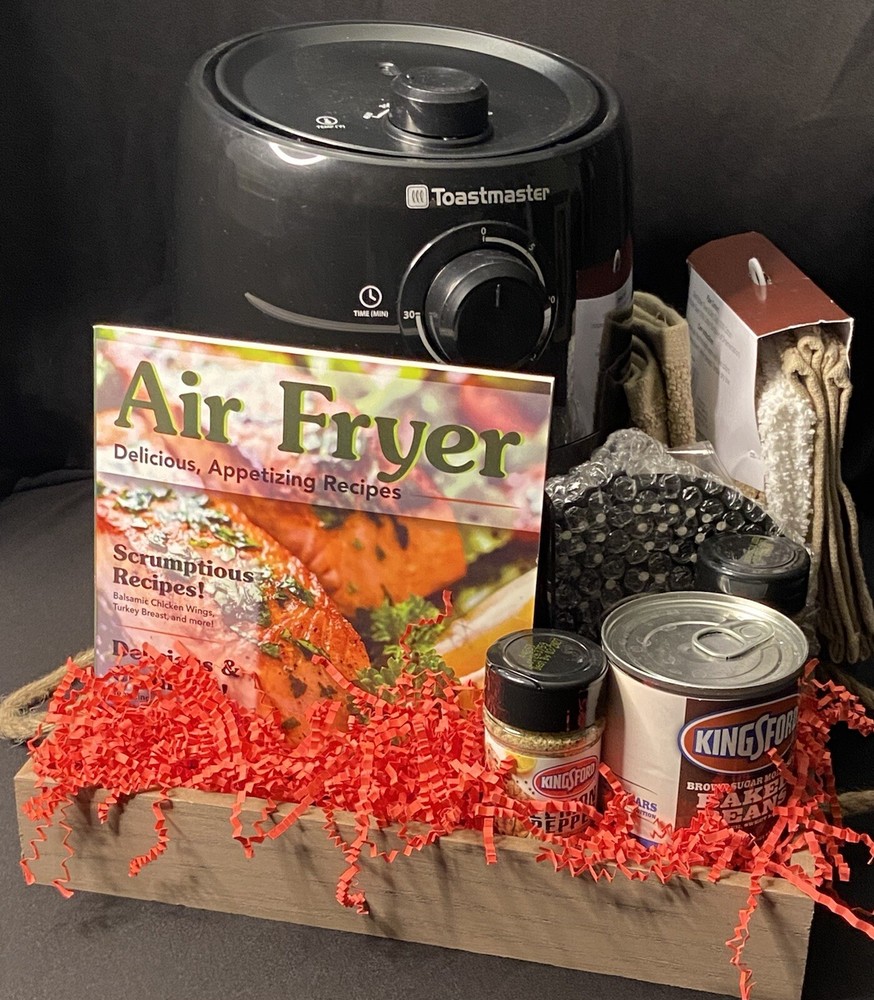 Air Fryer Gift Set with Recipe Book Dish Towels and Seasonings