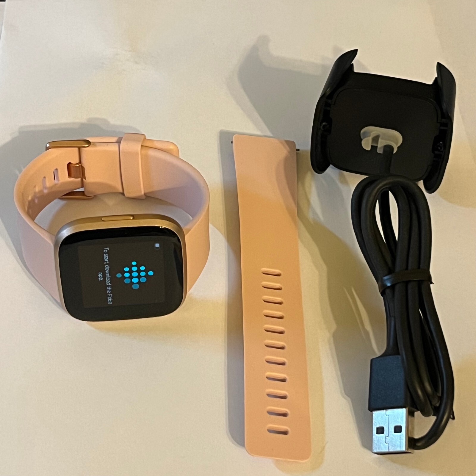 Fitbit Relógio Fitbit Versa Strap Rose Gold Rose Gold Amazon Versa