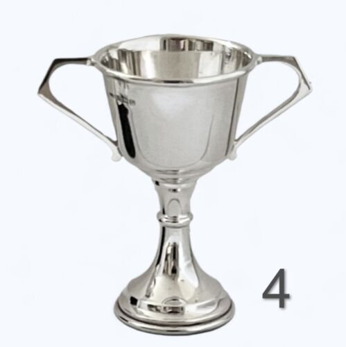 Set of 4 Hallmarked Silver Trophies / Cups 1937-1939 Birmingham 330g Total NB211 - Picture 5 of 5