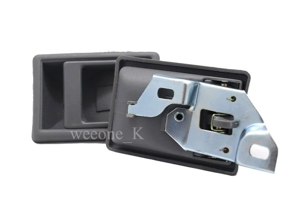 1 par de manijas de puerta interiores color gris aptas para Mitsubishi Mighty Max L200 1986-1996 Foto 3 de 4